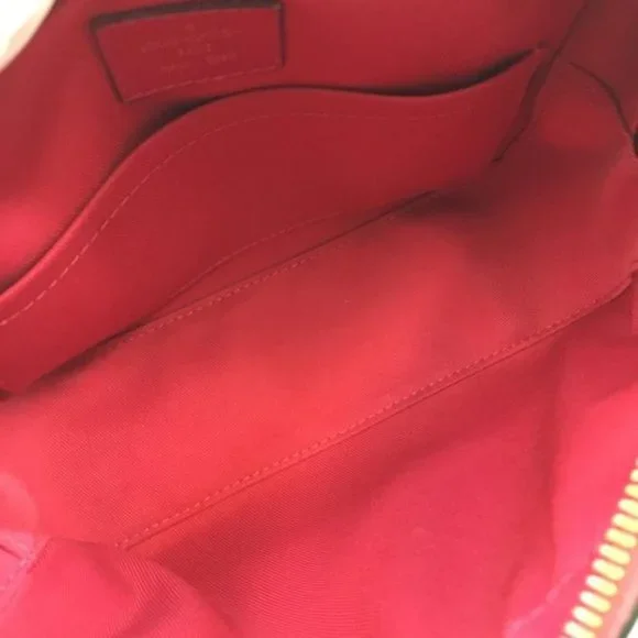 Louis Vuitton Saintonge Clutch #47424 Long Strap Zip Camera Calfskin - Picture 4 of 12